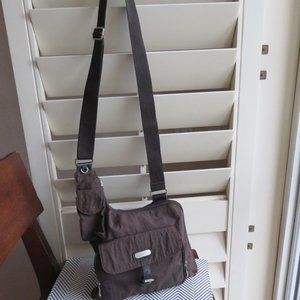 Baggallini Medium Shoulder Bag Brown Nylon